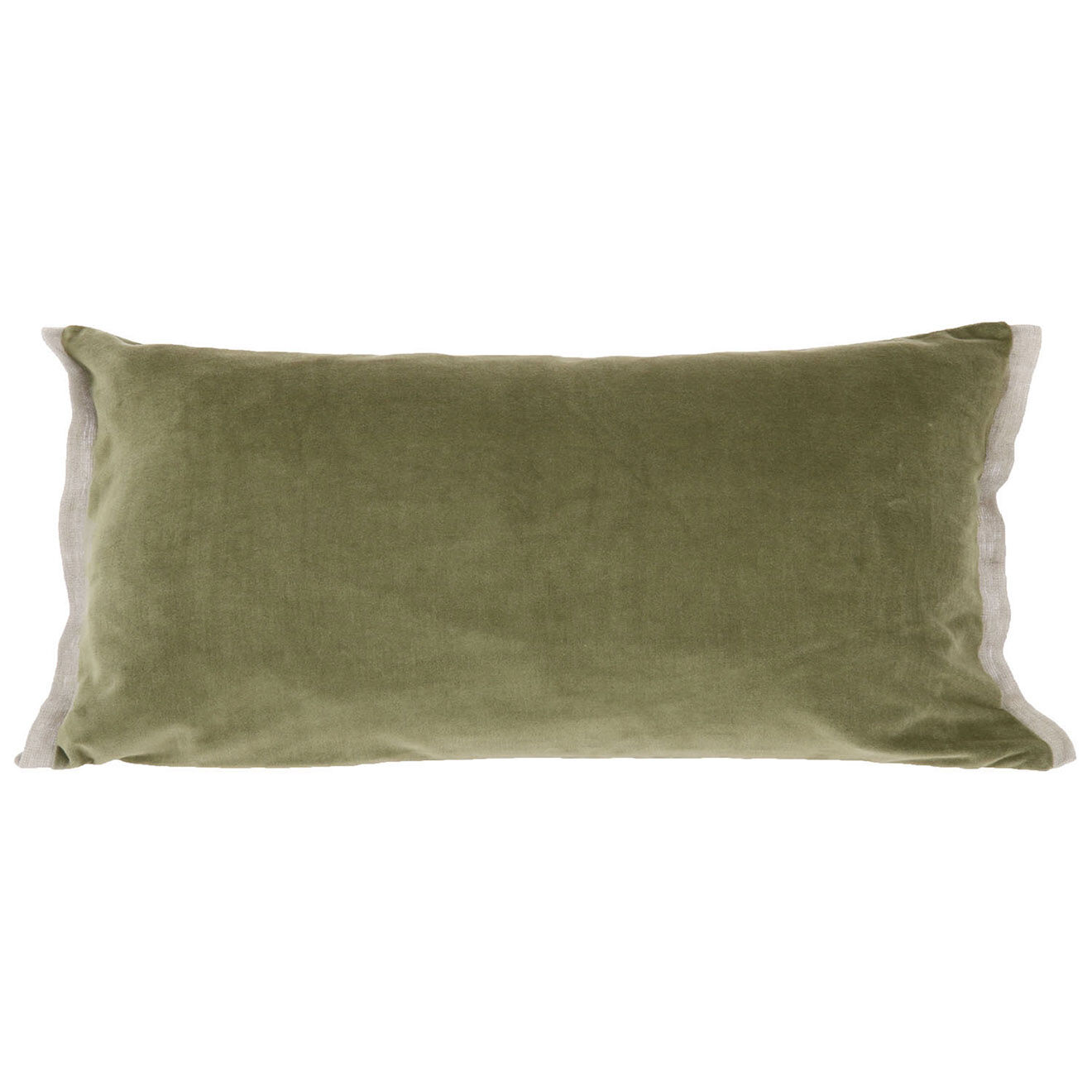 En Fil d'Indienne Housse de coussin Medicis velours mousse - 45x100 cm