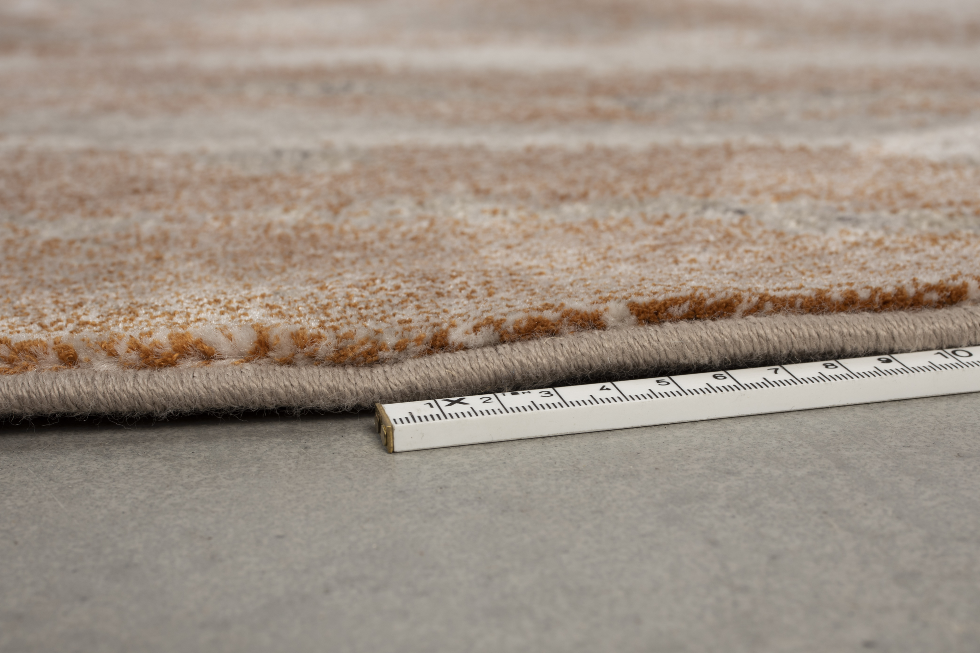 Vloerkleed Solar rond '240 grijs/terra
