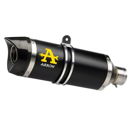Silencieux Arrow Alu Dark Thunder embout carbone - Noir