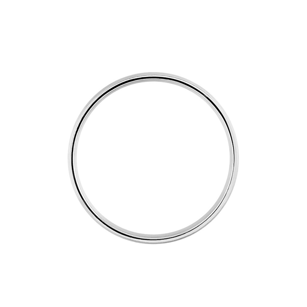 Alliance Liseret Central Ruban Plat Palladium Blanc