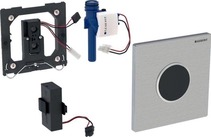 Geberit - Type 10 - Bedieningsplaat Urinoir - Alpien Wit - Spuitgietzink - Batterij