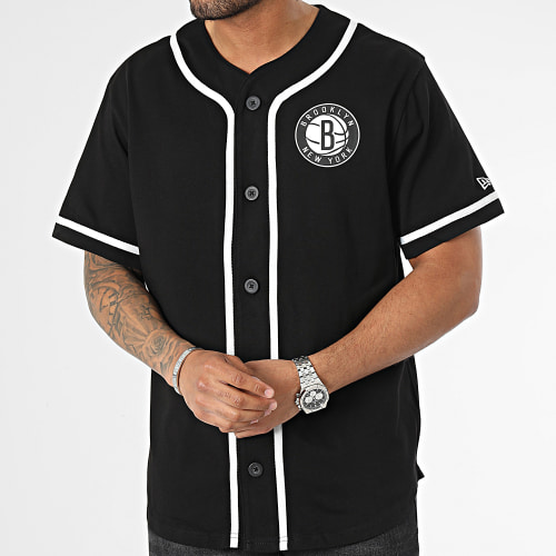 Chemise Manches Courtes Baseball NBA Brooklyn Nets 60357097 Noir