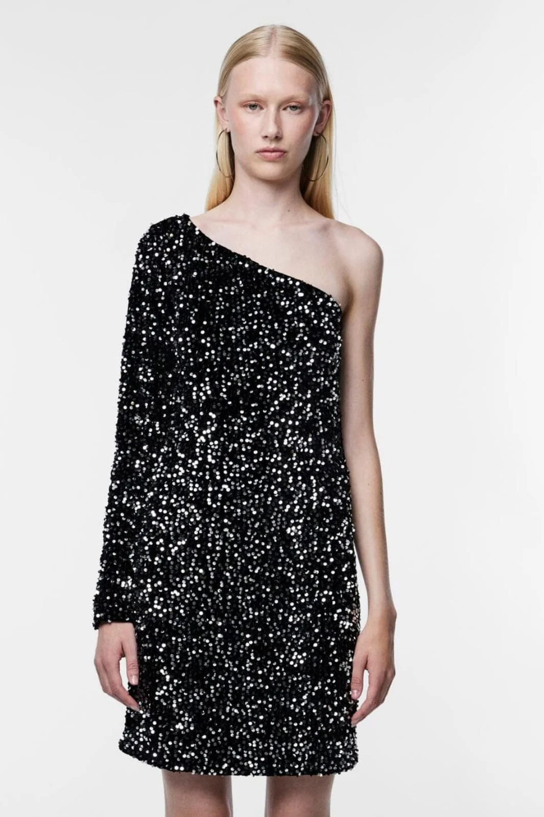 Pieces Pcnylla Ls One Shoulder Dress