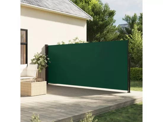 Auvent latéral rétractable vert foncé 160x300 cm