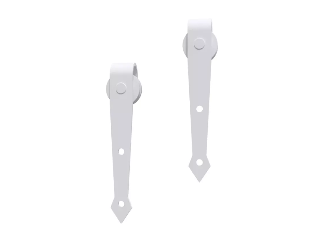 Porte coulissante et kit de quincaillerie 90x210 cm pin massif