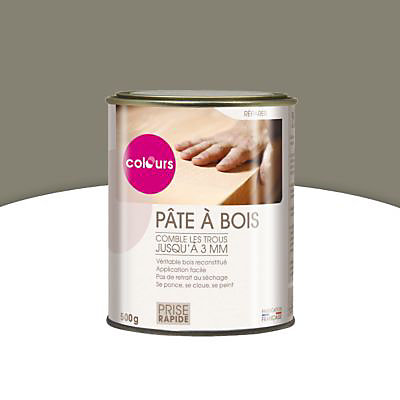 Pâte à bois rebouche fissures et imperfections naturel Colours 500g