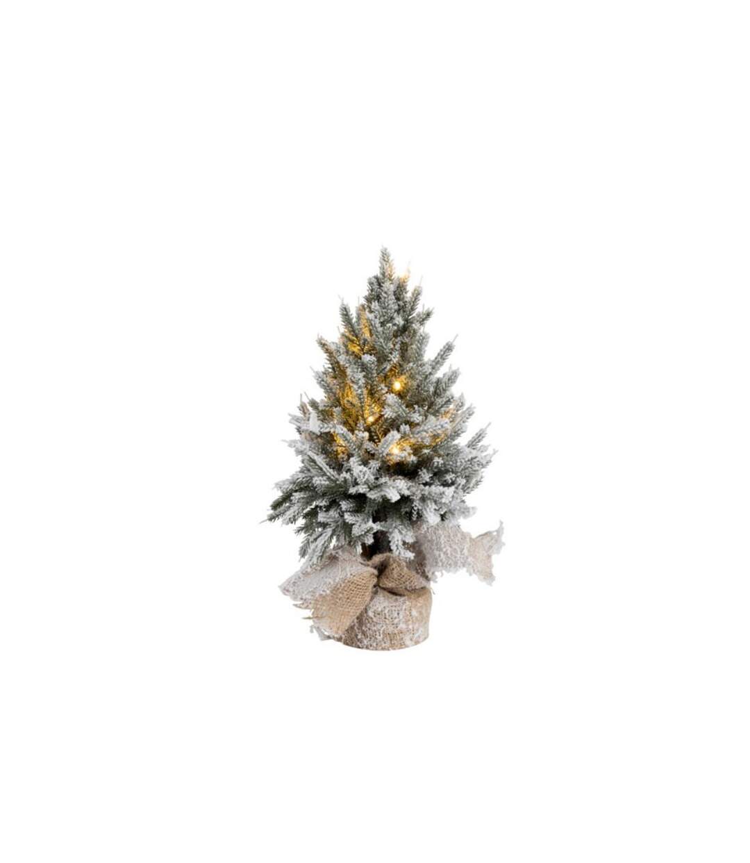 Paris Prix - Sapin De Noël à Led pot Jute 45cm Vert