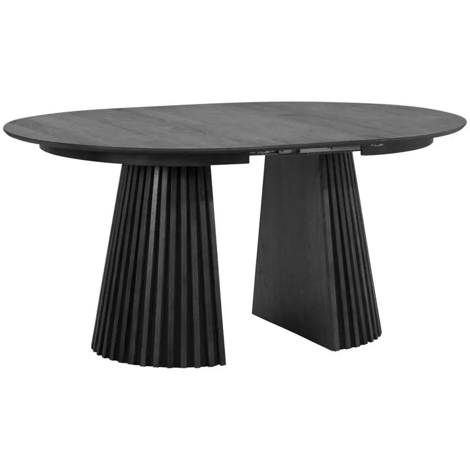 Eettafel Irene - zwart - uitschuifbaar