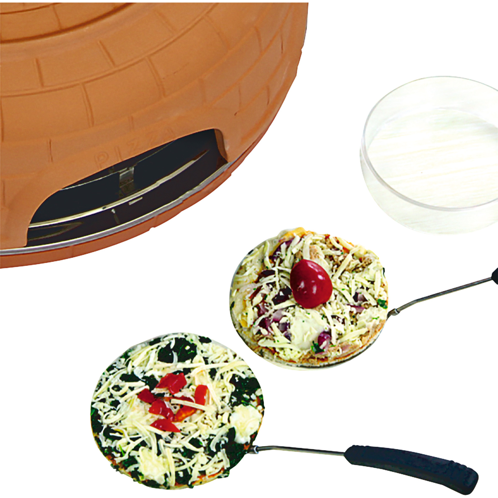 Ohmex Pizzaofen Terrakotta-Kuppel 6P
