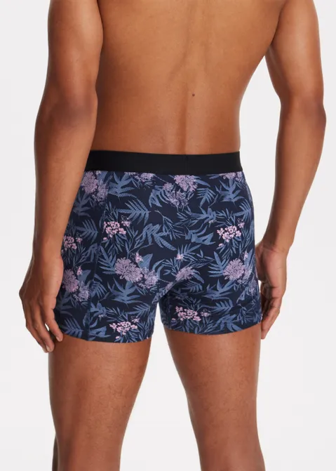 Pink flower boxer roze (ROS)