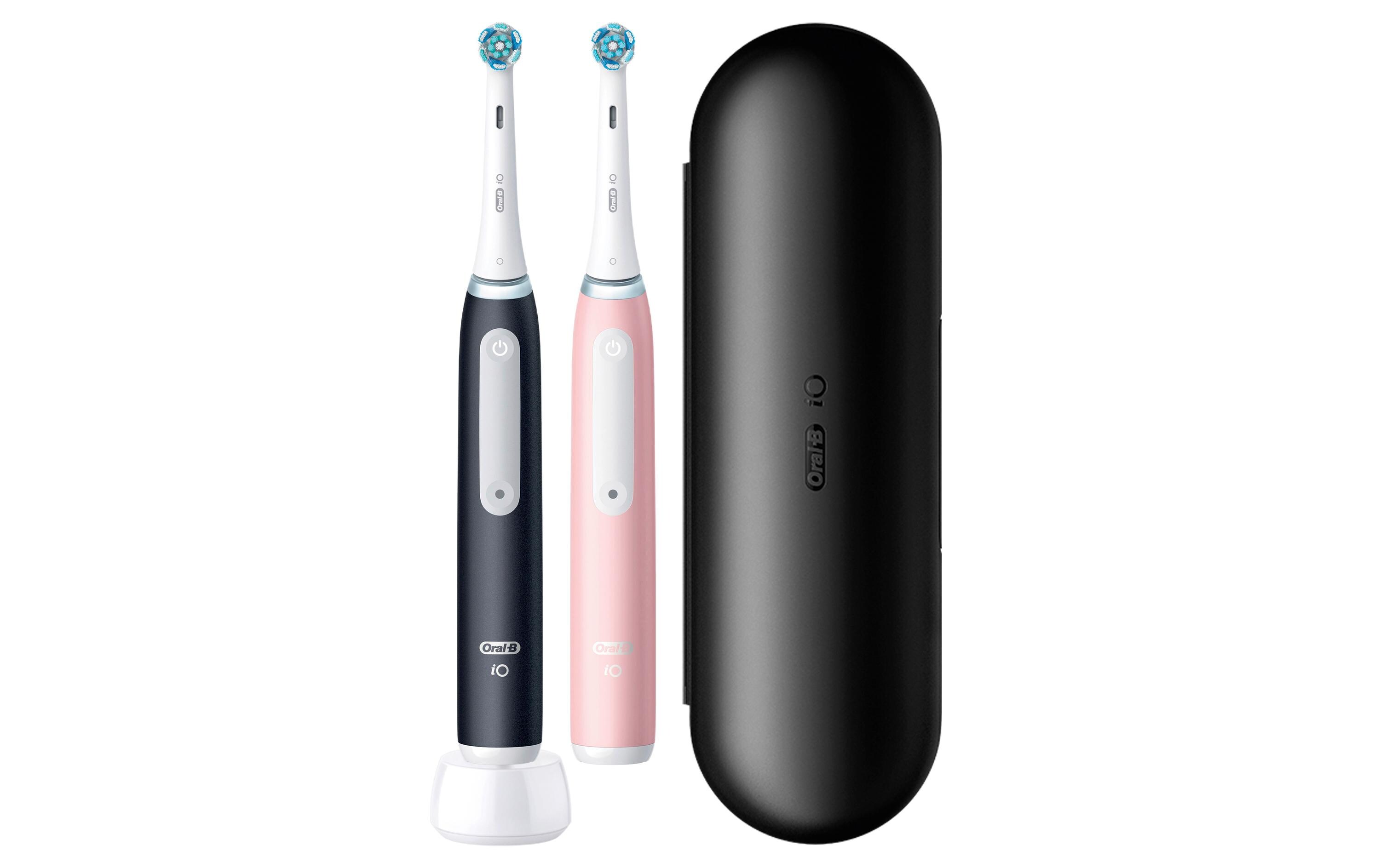 Rotationszahnbürste iO Series 3n Duo Matt Black/Blush Pink<br>Elektrische Zahnbürsten mit rundem Bürstenkopf