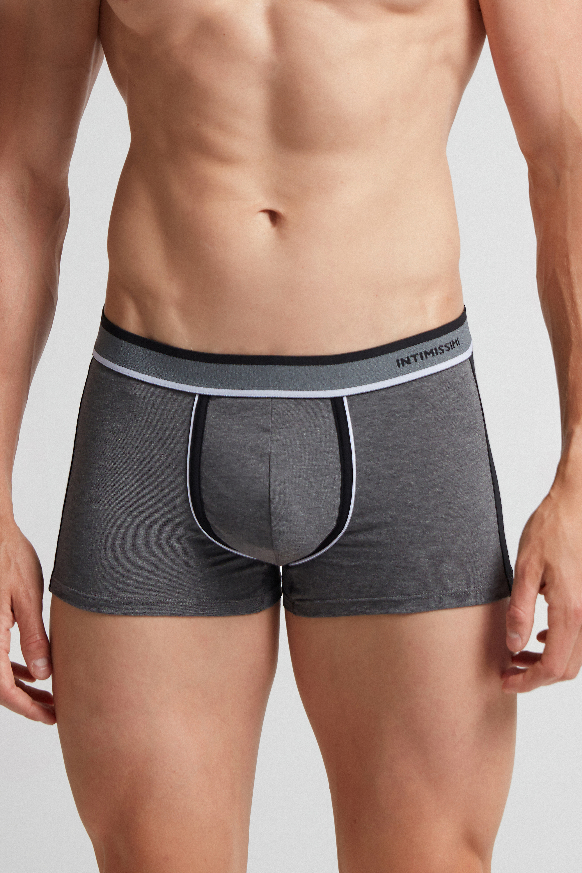Cuecas Boxer de Algodão Elástico Bicolor Supima®