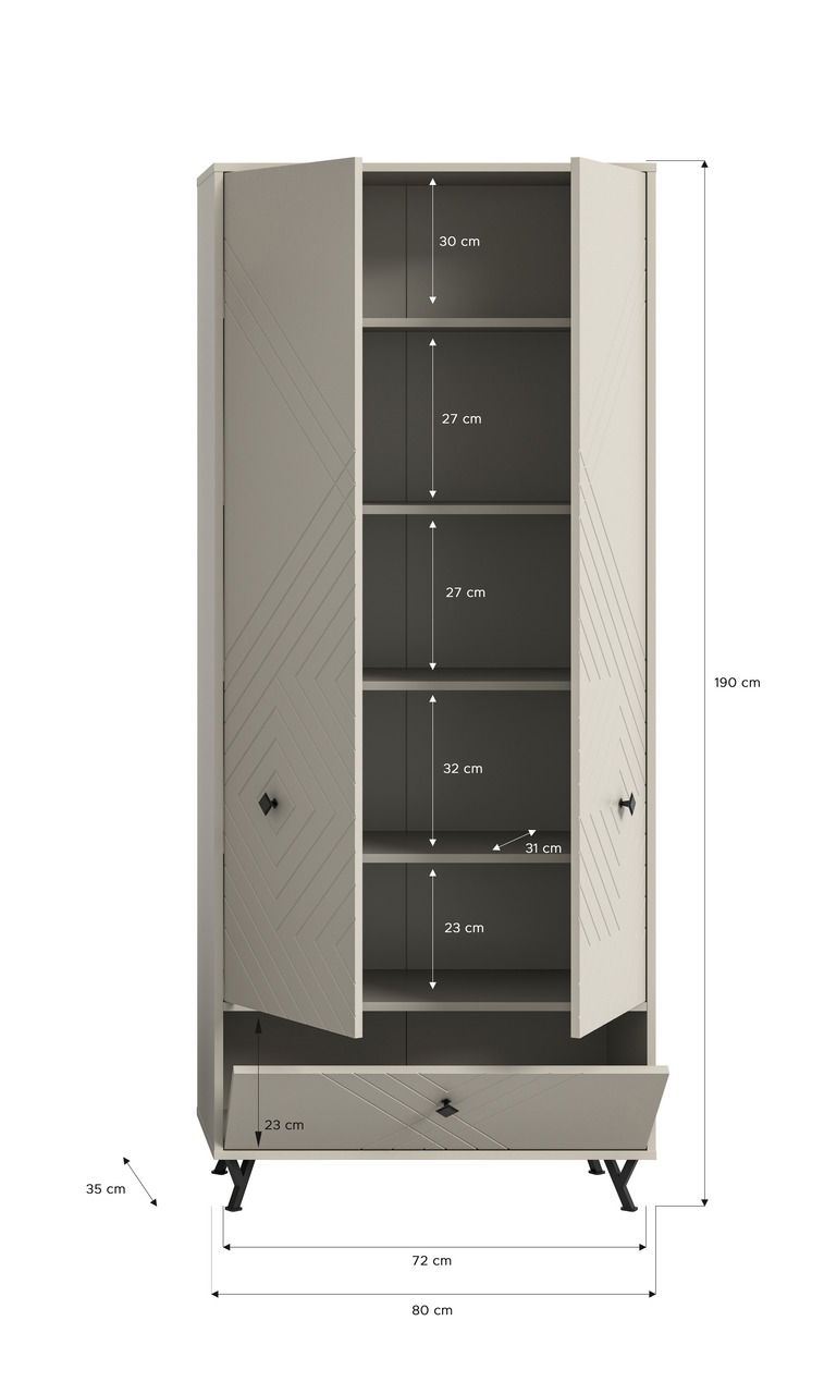 MID.YOU Garderobenschrank NOTES
