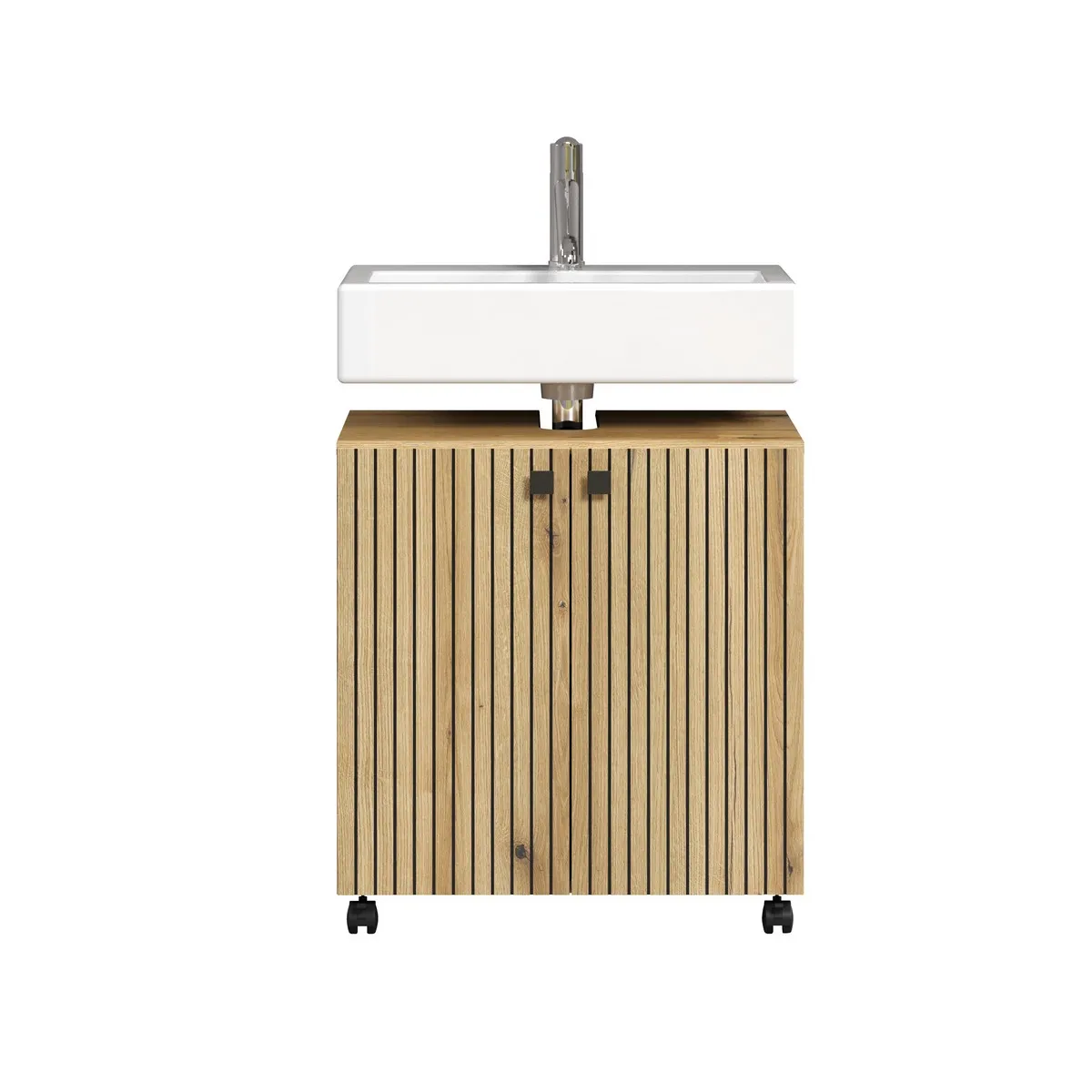 Meuble Sous Lavabo Epikasa - Pure Marron