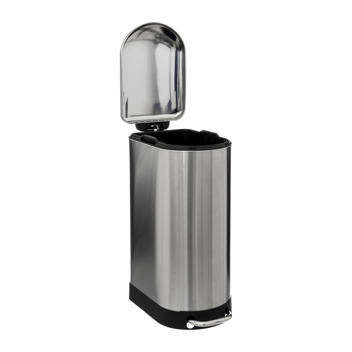 POUBELLE METAL 30L INOX ARIANE SLIM