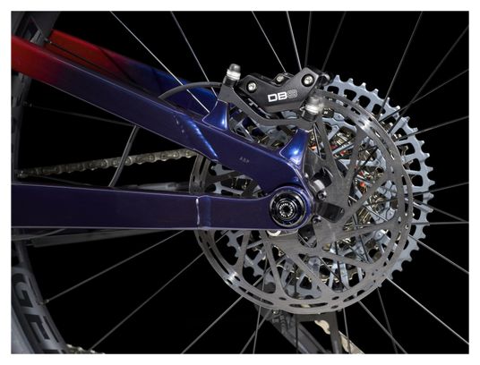 VTT Électrique Tout-Suspendu Trek Fuel EXe 8 Sram GX Eagle AXS 12V 360 Wh 29'' Rouge/Bleu Foncé 2024