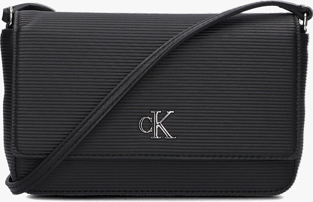 CALVIN KLEIN zwarte calvin klein schoudertas minimal monogramwallet w/strap t