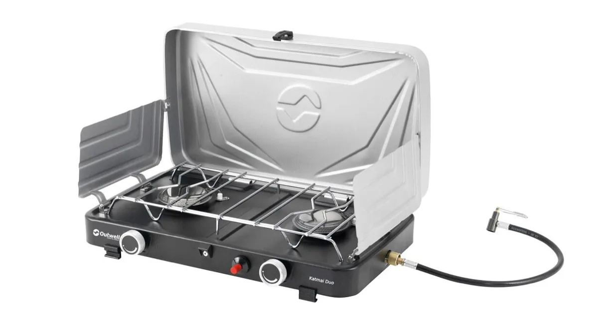 Outwell Katmai Duo Stove Silver Grey