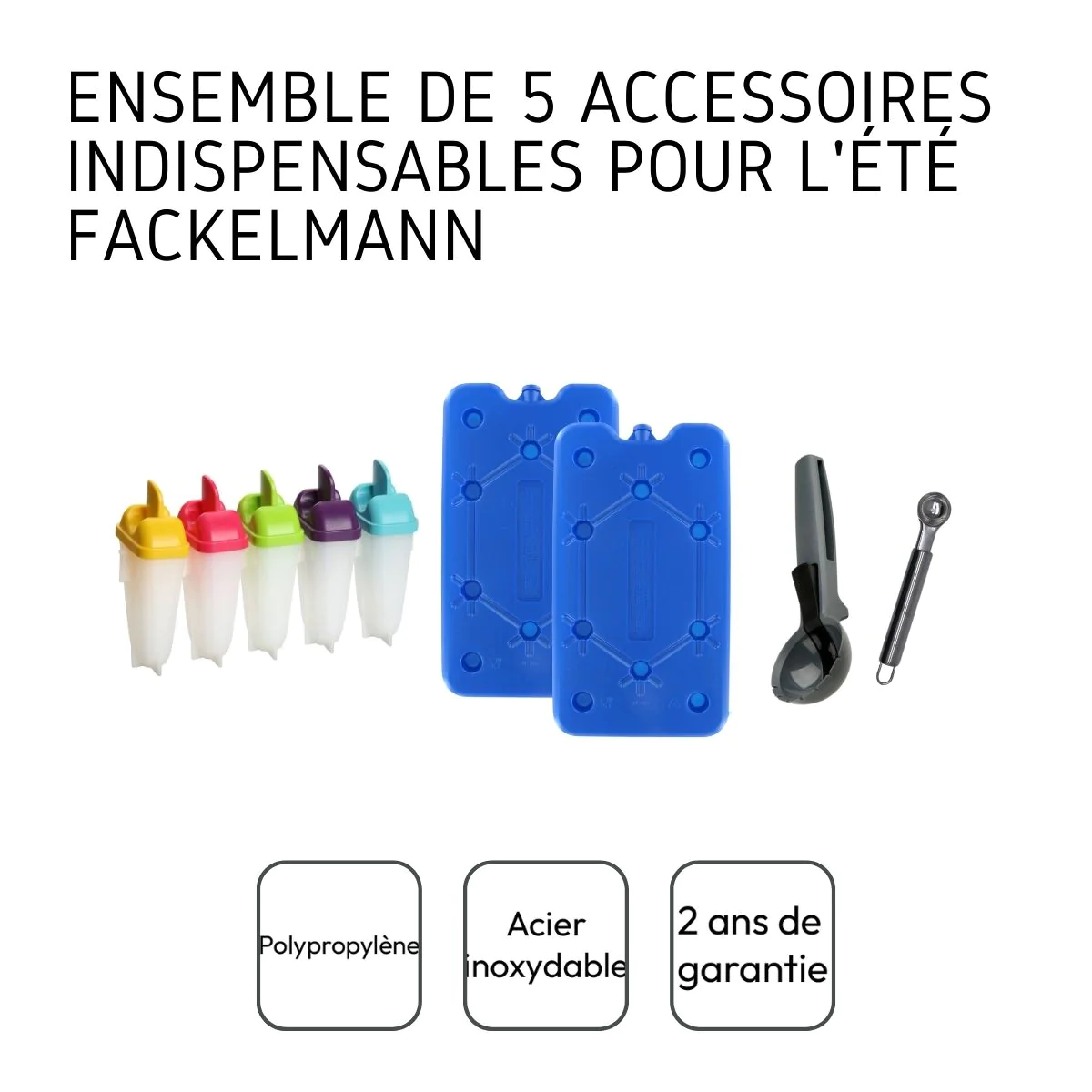 Ensemble de 5 pièces indispensables pour l'été Fackelmann Fackelmann