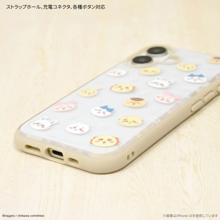 Gourmandise - Chiikawa IIIIfit doorzichtige iPhone 16 Pro-telefoonhoes