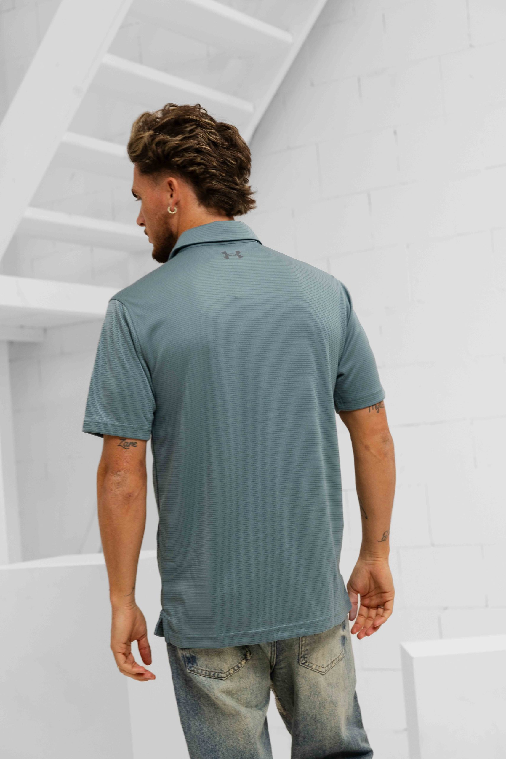 Under Armour Tech Polo Heren Blauw