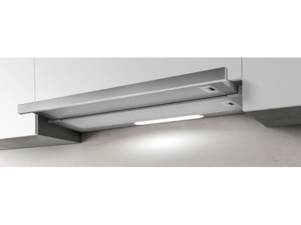 Elica Elite 14 LUX GRIX/A/60 - Hætte - teleskopisk - bredde: 59.8 cm - dybde: 28 cm - udtrækning og recirkulation (-) - rustfrit stål/sølv