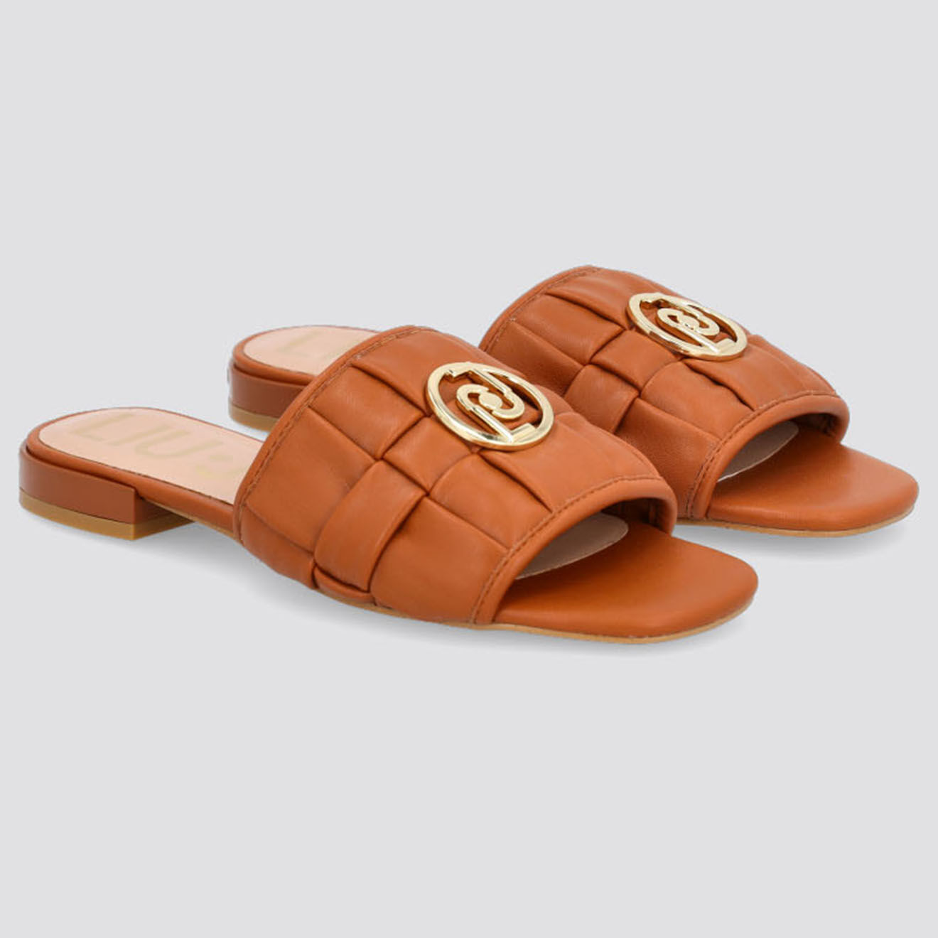 Liu-Jo Mules en Cuir Astro marron