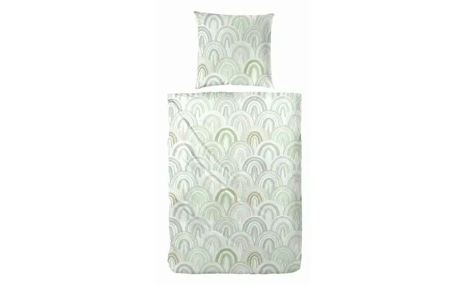 Bettwäsche-Set Grün 200 cm 135 cm