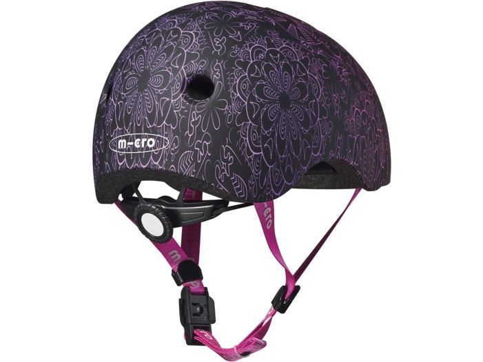 Micro Mobility Helm Mandala Pink, M Scooter und Fahrradhelm für Kinder