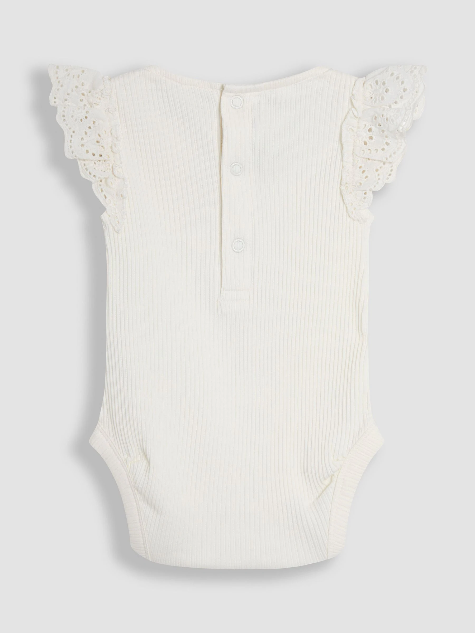 JoJo Maman Bébé Broderie Frill Shoulder Body