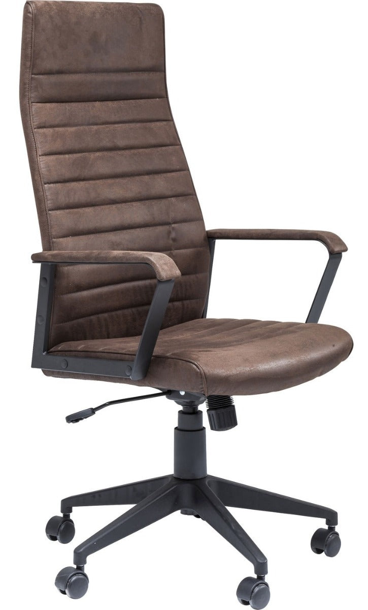 Kare Design Labora High Bureaustoel - Bruin Kunstleer