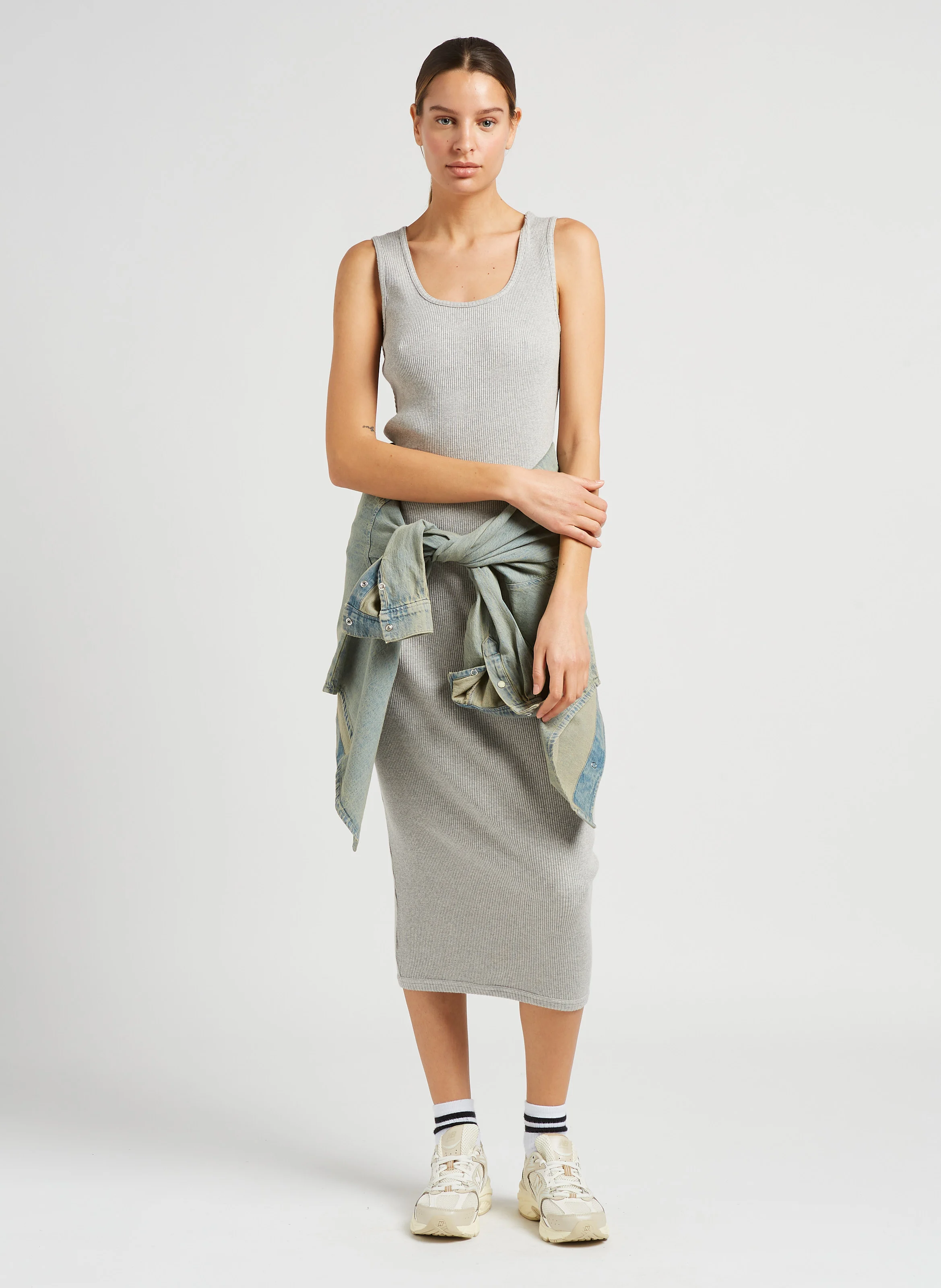 530 - Baskets basses en mesh | Beige