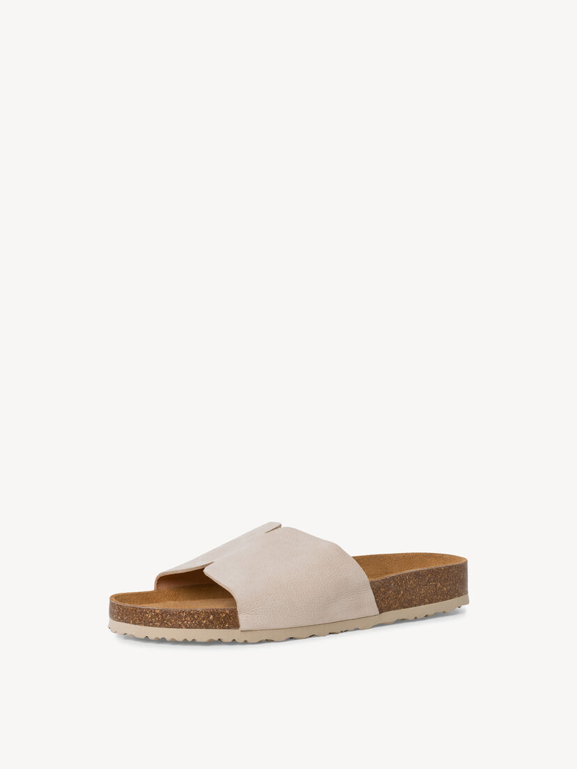 Leren Slipper - beige