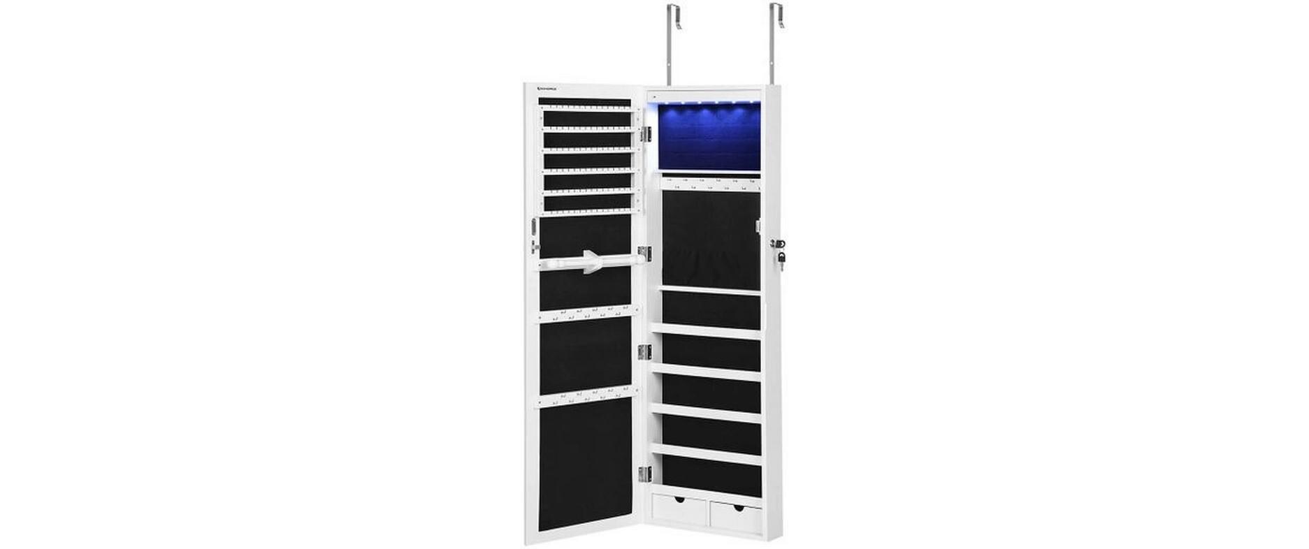 Schmuckschatulle 120 cm, Weiss<br>Schmuckkasten