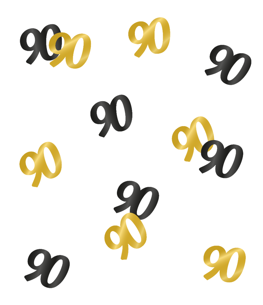 Tafelconfetti 90 Jaar 20gr