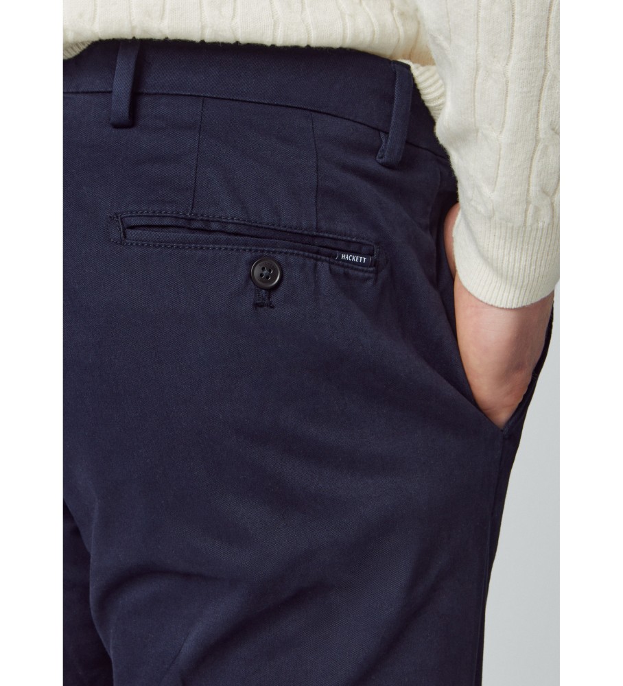 Calças chino azul-marinho Hackett Kensington