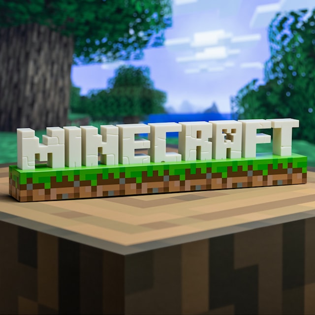 Minecraft Logo Light Lampe