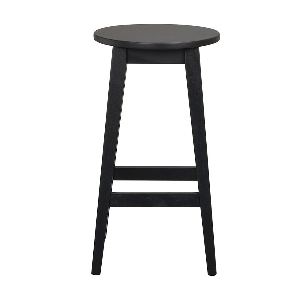 Rowico Home Austin houten barkruk zwart - 65 cm - Set van 2