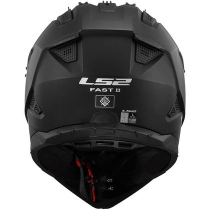 Casque cross LS2 MX708 FAST II SOLID MATT 2025 - Noir