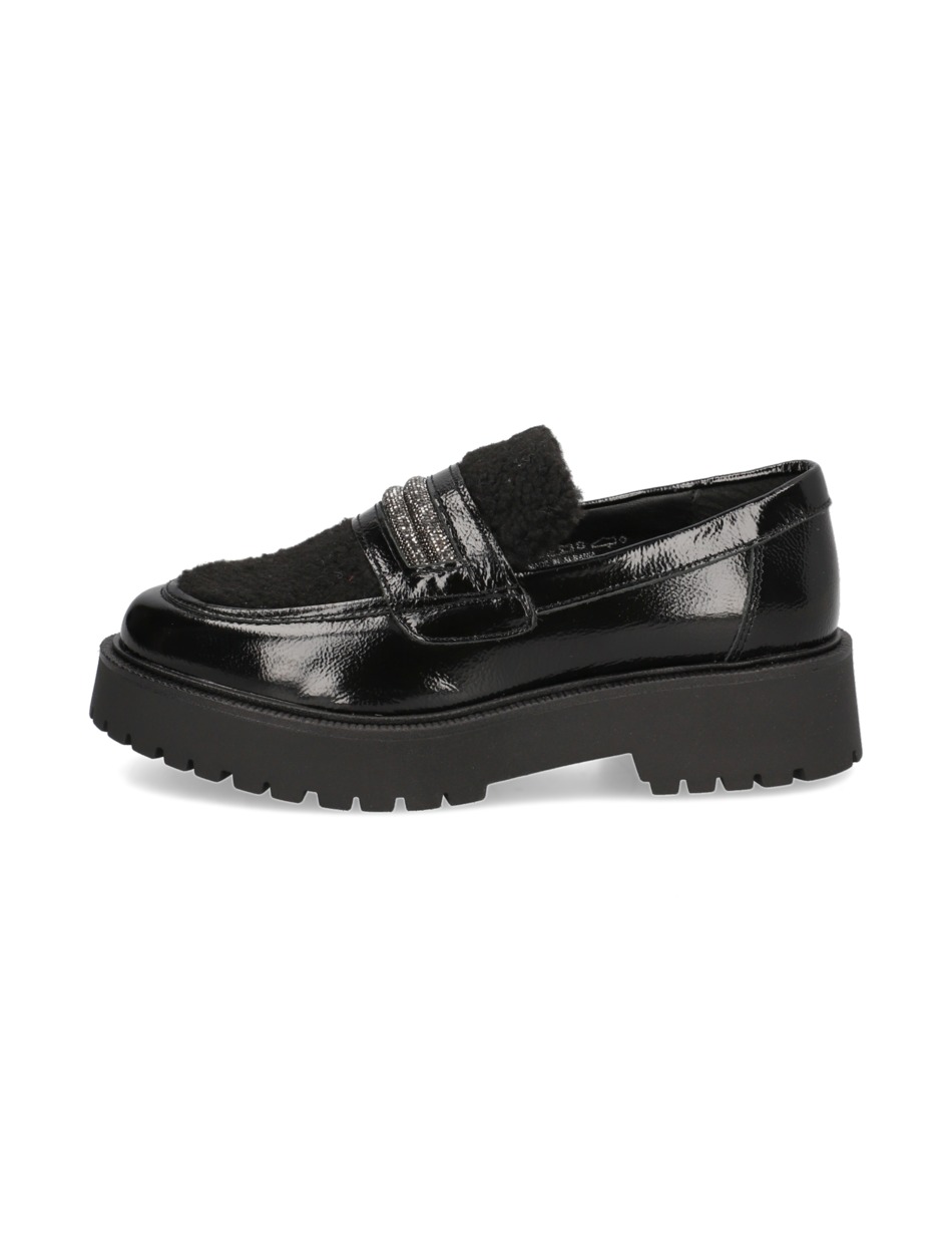 Lederkombination Slipper
