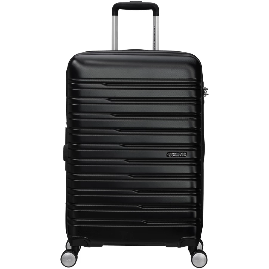 American Tourister Flashline - 4-Rollen-Trolley M 67 cm erw. shadow black