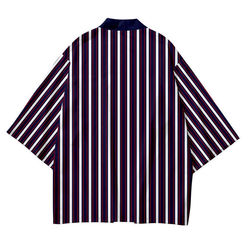 Esquerada - Gestreept kimonojack met 3/4 mouwen