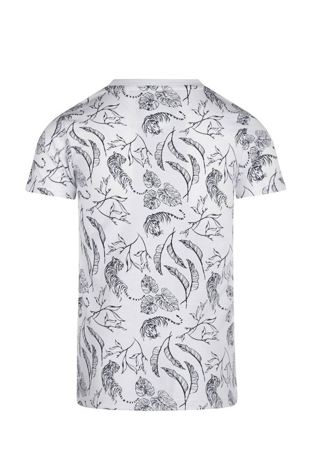 Koko Noko T-shirt met all over print blauw