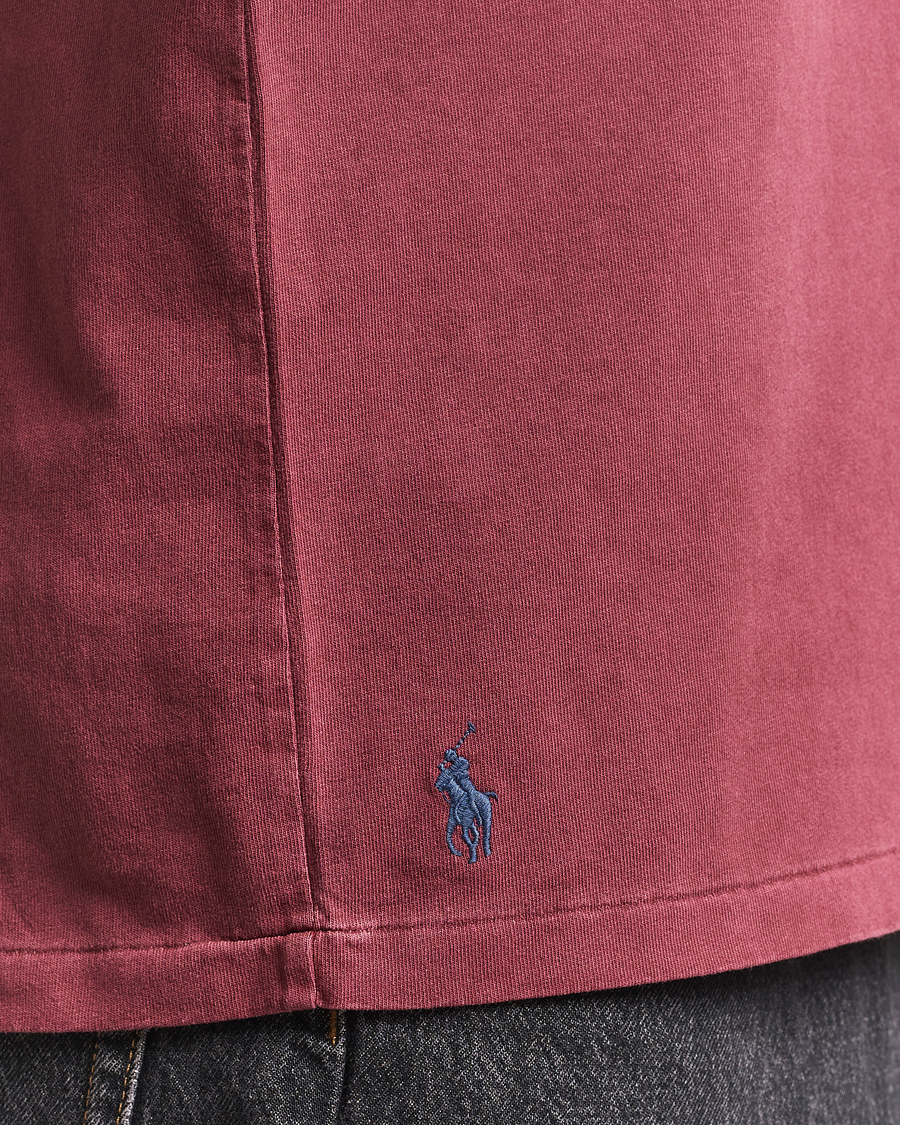 Polo Ralph Lauren Washed Classic Fit Pocket Tee Red Wine