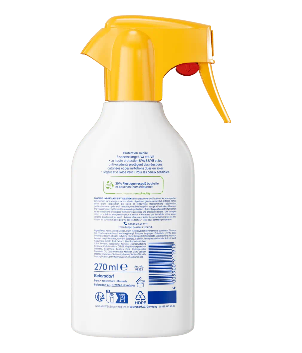 PISTOLET SOLAIRE SENSITIVE PROTECTION IMMÉDIATE FPS 50+