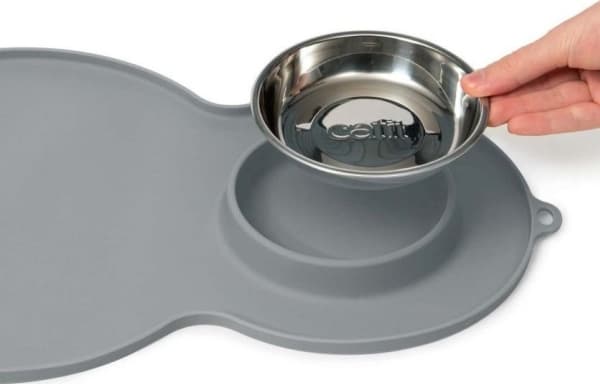 Catit CATIT Silikonmatte Orzeszek, grå 46x29cm