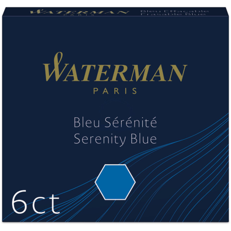 Waterman Tintenpatronen, serenity blue