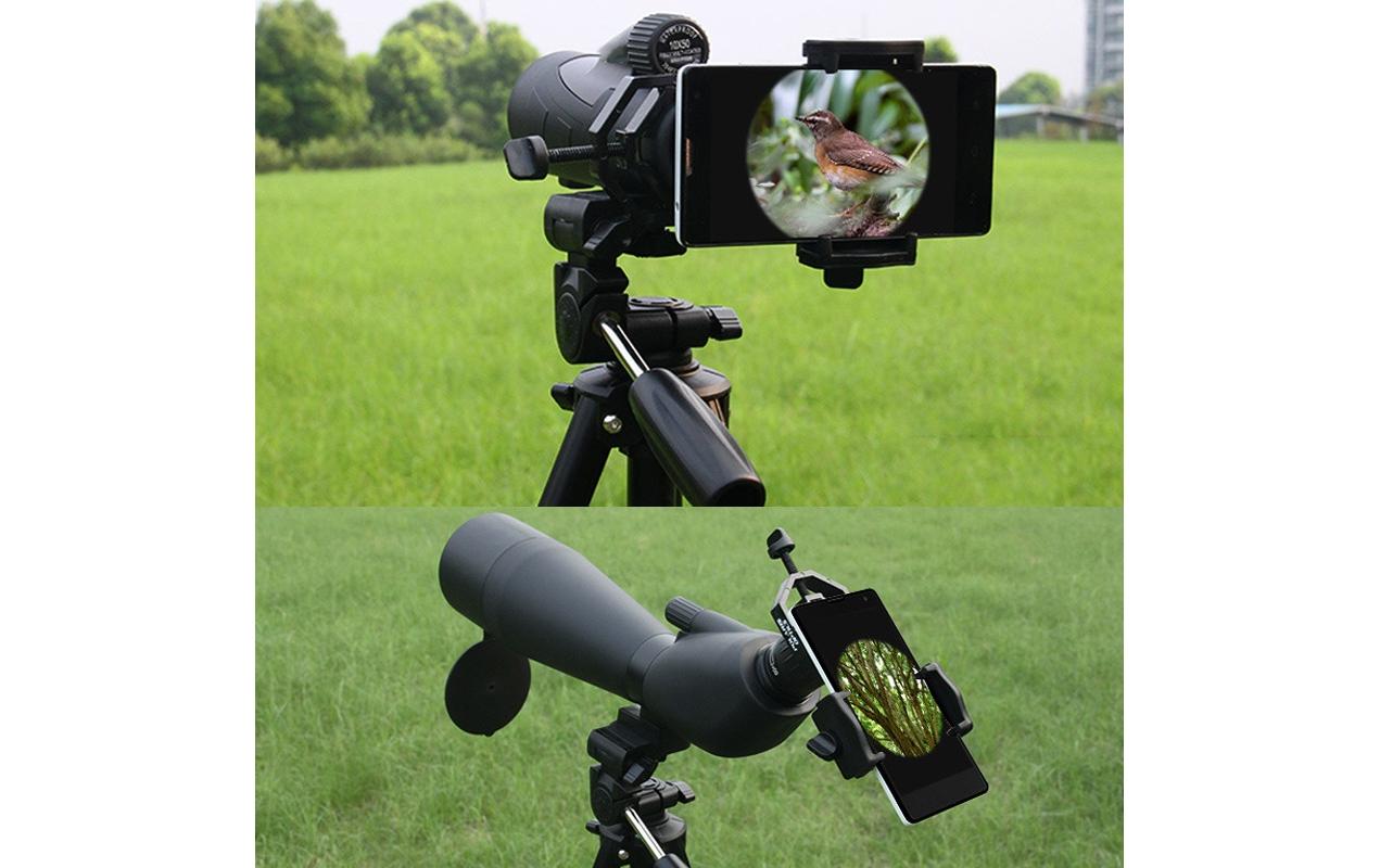 Adapter Universal DigiscopingUniverselle Digiscoping-Adapter für Spektive, Ferngläser, Monokulare, Teleskope, Mikroskope, Visiere, Nachtsichtgeräte, etc.