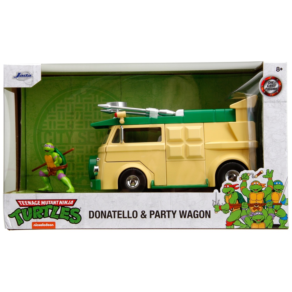 Teenage Mutant Ninja Turtles Partywagen mit Donatello-Figur