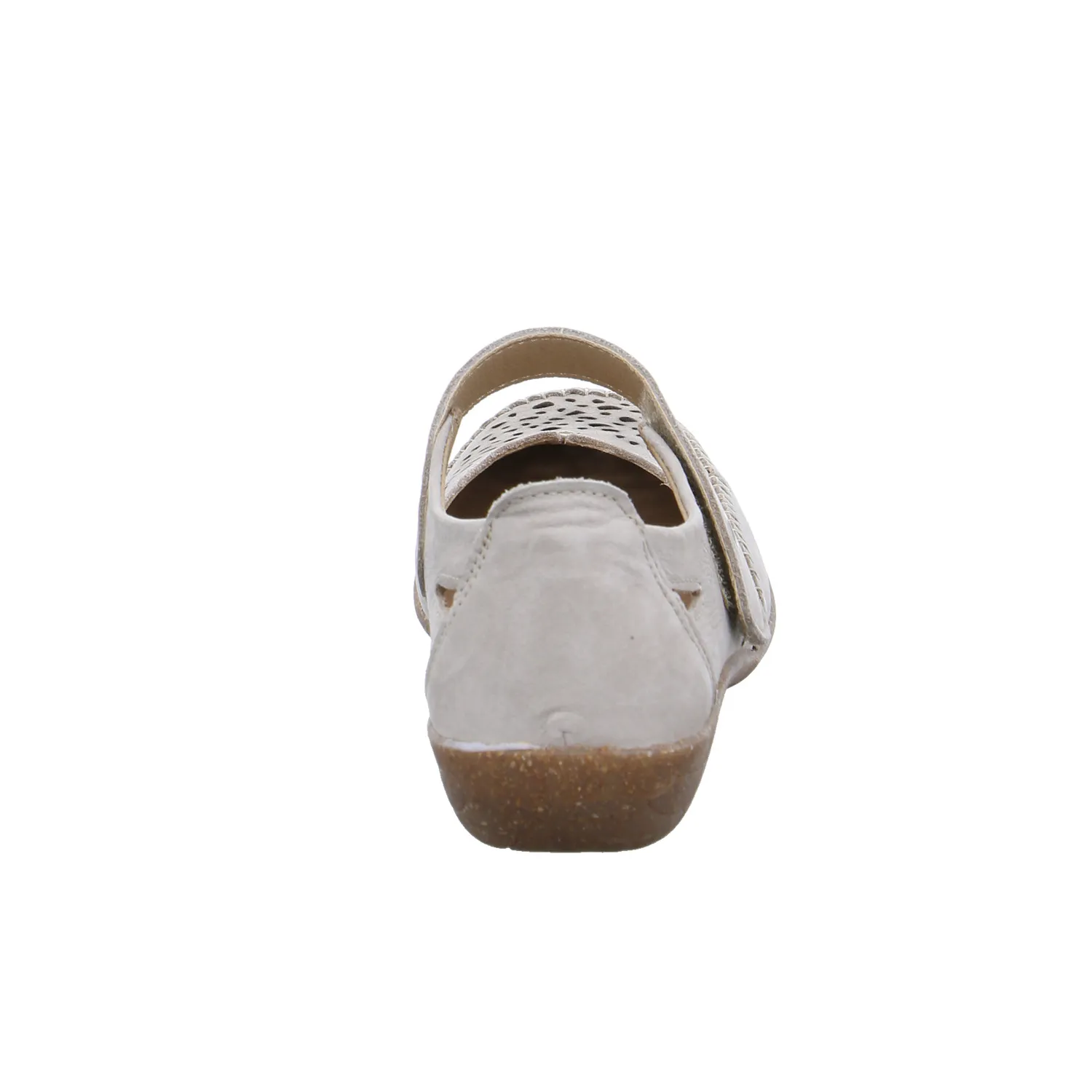 VAN DER LAAN Comfort-Ballerina Beige Leder